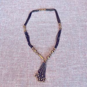 Stella & Dot tassel statement necklace